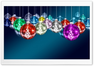 Colorful Christmas Balls Ultra HD Wallpaper for 4K UHD Widescreen desktop, tablet & smartphone