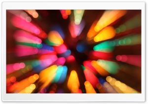 Colorful Christmas Bokeh Ultra HD Wallpaper for 4K UHD Widescreen desktop, tablet & smartphone
