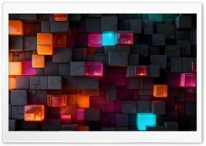Colorful Cubes 4K UHD Wallpaper for Widescreen and UltraWide Desktop, UltraHD TV, Smartphone, Tablet