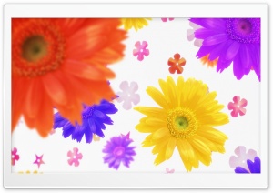 Colorful Flowers 6 4K UHD Wallpaper for Widescreen and UltraWide Desktop, UltraHD TV, Smartphone, Tablet