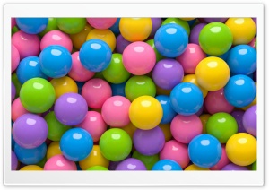 Colorful Glossy Spheres 4K UHD Wallpaper for Widescreen and UltraWide Desktop, UltraHD TV, Smartphone, Tablet