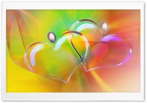 Colorful Heart Candles Ultra HD Wallpaper for 4K UHD Widescreen desktop, tablet & smartphone