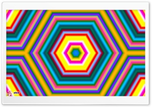 Colorful Hexagon 4K UHD Wallpaper for Widescreen and UltraWide Desktop, UltraHD TV, Smartphone, Tablet