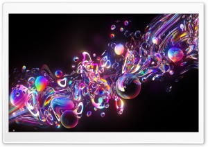 Colorful Iridescent Bubbles Ultra HD Wallpaper for 4K UHD Widescreen desktop, tablet & smartphone