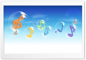 Colorful Musical Notes 3 Ultra HD Wallpaper for 4K UHD Widescreen desktop, tablet & smartphone