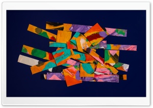 Colorful Painting Scraps Ultra HD Wallpaper for 4K UHD Widescreen desktop, tablet & smartphone