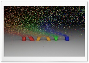 Colorful Particles Ultra HD Wallpaper for 4K UHD Widescreen desktop, tablet & smartphone