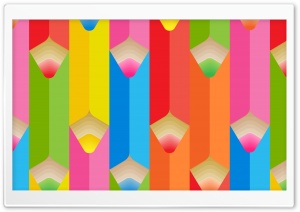 Colorful Pencils Design Ultra HD Wallpaper for 4K UHD Widescreen desktop, tablet & smartphone
