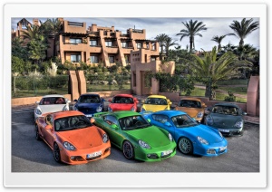 Colorful Porsche Cars Ultra HD Wallpaper for 4K UHD Widescreen desktop, tablet & smartphone