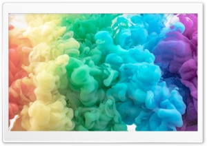 Colorful Rainbow Ink in Water Ultra HD Wallpaper for 4K UHD Widescreen desktop, tablet & smartphone