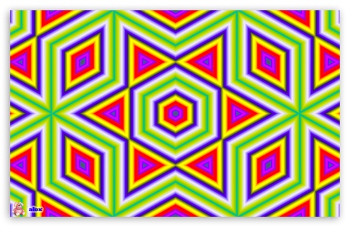 Colorful Rhombi And Triangles UltraHD Wallpaper for Widescreen 16:10 ;