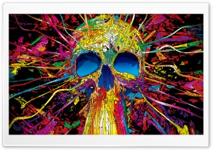Colorful Skull Ultra HD Wallpaper for 4K UHD Widescreen desktop, tablet & smartphone