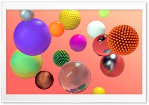 Colorful Spheres 3D Ultra HD Wallpaper for 4K UHD Widescreen desktop, tablet & smartphone