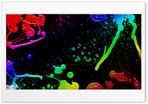Colorful Splatter Ultra HD Wallpaper for 4K UHD Widescreen desktop, tablet & smartphone