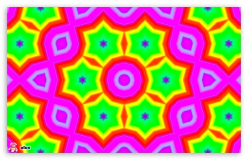 Colorful Stars Circle UltraHD Wallpaper for Widescreen 16:10 ;