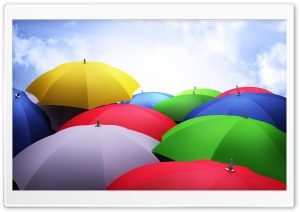 Colorful Umbrellas Ultra HD Wallpaper for 4K UHD Widescreen desktop, tablet & smartphone