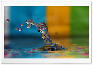 Colorful Water Splash Ultra HD Wallpaper for 4K UHD Widescreen desktop, tablet & smartphone