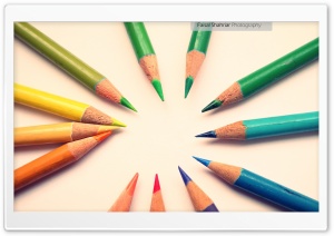 Colour Pencils Ultra HD Wallpaper for 4K UHD Widescreen desktop, tablet & smartphone