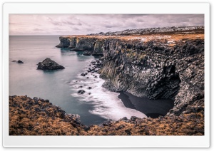 Columnar Basalt Coast Iceland Ultra HD Wallpaper for 4K UHD Widescreen desktop, tablet & smartphone
