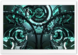 Complex Technology Gear Ultra HD Wallpaper for 4K UHD Widescreen desktop, tablet & smartphone