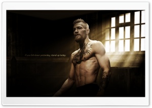 Conor McGregor Motivational Quote Ultra HD Wallpaper for 4K UHD Widescreen desktop, tablet & smartphone