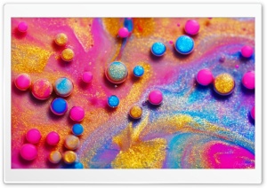 Cool Glitter Rainbow Colors, Bubbles, Macro Ultra HD Wallpaper for 4K UHD Widescreen desktop, tablet & smartphone