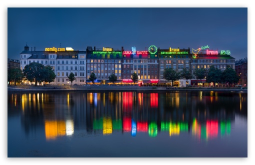Copenhagen Lakes, Denmark, City Night Light UltraHD Wallpaper for UHD 16:9 ; HD 16:9 ; UltraWide 21:9 24:10 32:9 32:10 ; Widescreen 16:10 5:3 ; Fullscreen 4:3 5:4 3:2 ; Tablet 1:1 ; Mobile 9:16 9:19.5 9:20 9:21 9:22 10:16 2:3 3:5 3:4 ; Dual 16:10 5:3 16:9 4:3 5:4 3:2 ;