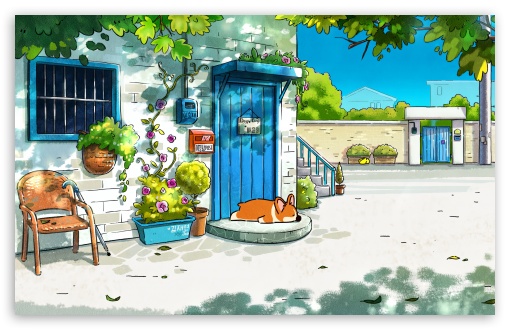 Corgi Dog Sleeping on the Doorstep UltraHD Wallpaper for UHD 16:9 ; HD 16:9 ; UltraWide 21:9 24:10 32:9 32:10 ; Widescreen 16:10 5:3 ; Fullscreen 4:3 5:4 3:2 ; Tablet 1:1 ; Mobile 9:16 9:19.5 9:20 9:21 10:16 2:3 3:5 3:4 ; Dual 16:10 5:3 16:9 4:3 5:4 3:2 ;