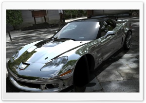 Corvette ZR1 Chrome Ultra HD Wallpaper for 4K UHD Widescreen desktop, tablet & smartphone