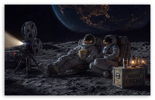 Cosmic Cinema Experience UltraHD Wallpaper for UHD 16:9 ; HD 16:9 ; UltraWide 21:9 24:10 32:9 32:10 ; Widescreen 16:10 ; Tablet 1:1 ; Dual 16:10 16:9 ;