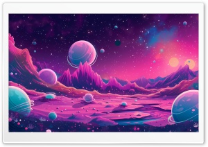 Cosmic, Design, Space, Pink, Magenta, Blue, Dreamlike 4K UHD Wallpaper for Widescreen and UltraWide Desktop, UltraHD TV, Laptop, Tablet, Smartphone