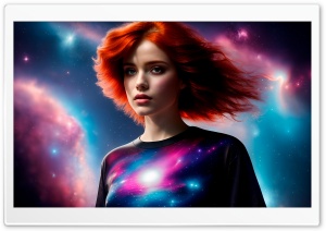 Cosmic Girl Ultra HD Wallpaper for 4K UHD Widescreen desktop, tablet & smartphone
