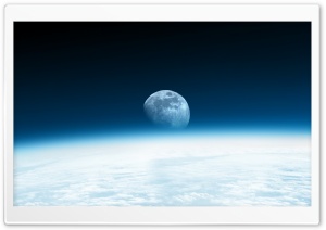 Cosmos Moon Sky Ultra HD Wallpaper for 4K UHD Widescreen desktop, tablet & smartphone
