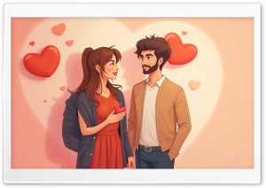 Couple In Love 4K UHD Wallpaper for Widescreen and UltraWide Desktop, UltraHD TV, Smartphone, Tablet