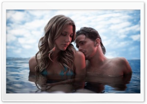 Couple In The Water Ultra HD Wallpaper for 4K UHD Widescreen desktop, tablet & smartphone