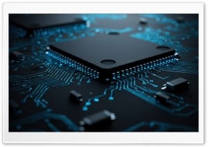 CPU on Motherboard Macro 4K UHD Wallpaper for Widescreen and UltraWide Desktop, UltraHD TV, Smartphone, Tablet