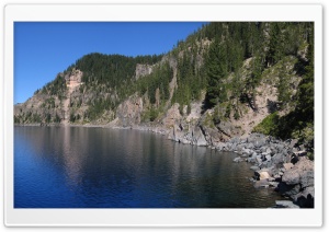 Crater Lake 4K UHD Wallpaper for Widescreen and UltraWide Desktop, UltraHD TV, Smartphone, Tablet