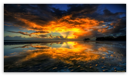creek, inlet, UltraHD Wallpaper for HD 16:9 ;