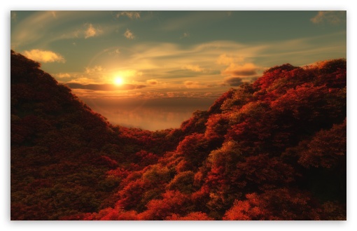 Crimson Forest Digital Art UltraHD Wallpaper for UHD 16:9 ; HD 16:9 ; UltraWide 21:9 24:10 32:9 32:10 ; Widescreen 16:10 5:3 ; Fullscreen 4:3 5:4 3:2 ; Tablet 1:1 ; Dual 16:10 5:3 16:9 4:3 5:4 3:2 ;