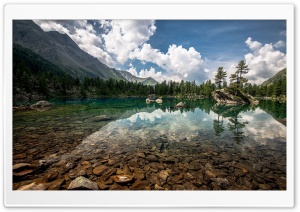 Cristal Clear Mountain Lake Ultra HD Wallpaper for 4K UHD Widescreen desktop, tablet & smartphone