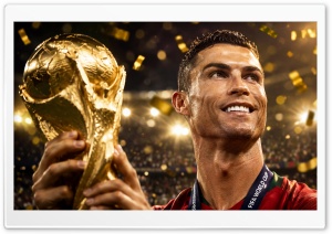 Cristiano Ronaldo FIFA World Cup 2026 4K UHD Wallpaper for Widescreen and UltraWide Desktop, UltraHD TV, Smartphone, Tablet