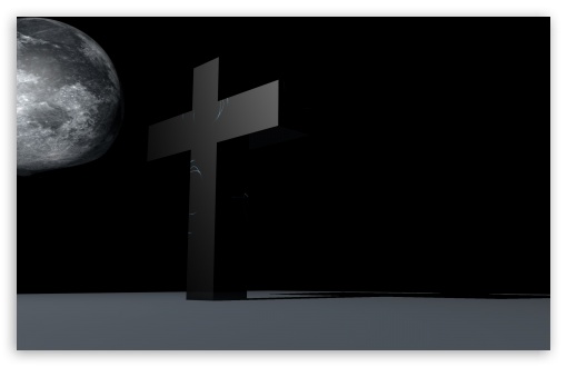 Cross of moon UltraHD Wallpaper for Widescreen 16:10 WHXGA WQXGA WUXGA WXGA ;