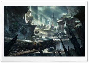 Crysis 2 New York City Artwork Ultra HD Wallpaper for 4K UHD Widescreen desktop, tablet & smartphone
