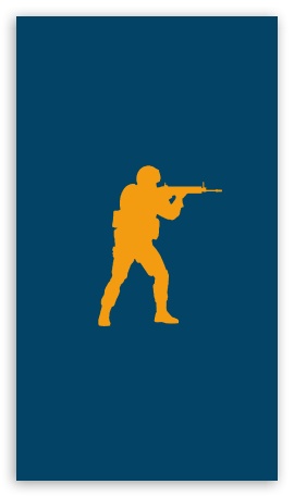 CS GO Blue UltraHD Wallpaper for Mobile 9:16 ;