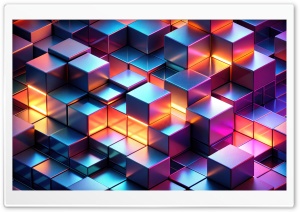 Cubes Colorful Ultra HD Wallpaper for 4K UHD Widescreen desktop, tablet & smartphone