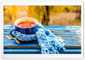 Cup of Tea, Autumn Ultra HD Wallpaper for 4K UHD Widescreen desktop, tablet & smartphone