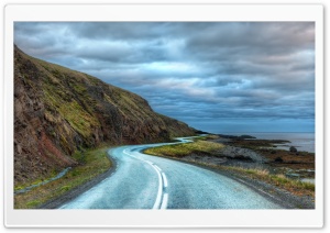 Curvy Road Around Iceland Ultra HD Wallpaper for 4K UHD Widescreen desktop, tablet & smartphone