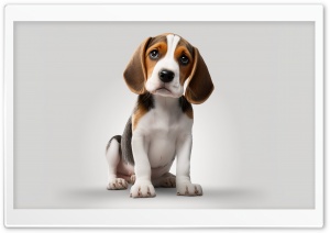 Cute and Adorable Beagle Dog Puppy Ultra HD Wallpaper for 4K UHD Widescreen Desktop, Lockscreen, Screensaver, TV, Tablet, Smartphone