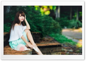 Cute Asian Girl Photography Summer Ultra HD Wallpaper for 4K UHD Widescreen desktop, tablet & smartphone