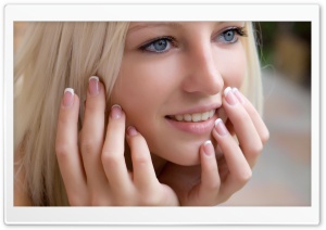 Cute Blond Girl Smilling Ultra HD Wallpaper for 4K UHD Widescreen desktop, tablet & smartphone
